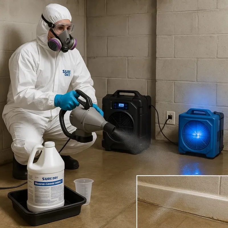Sanitization and Odor Removal process in New Milford, NJ